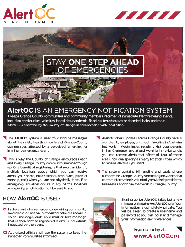 AlertOC Emergency Notification System